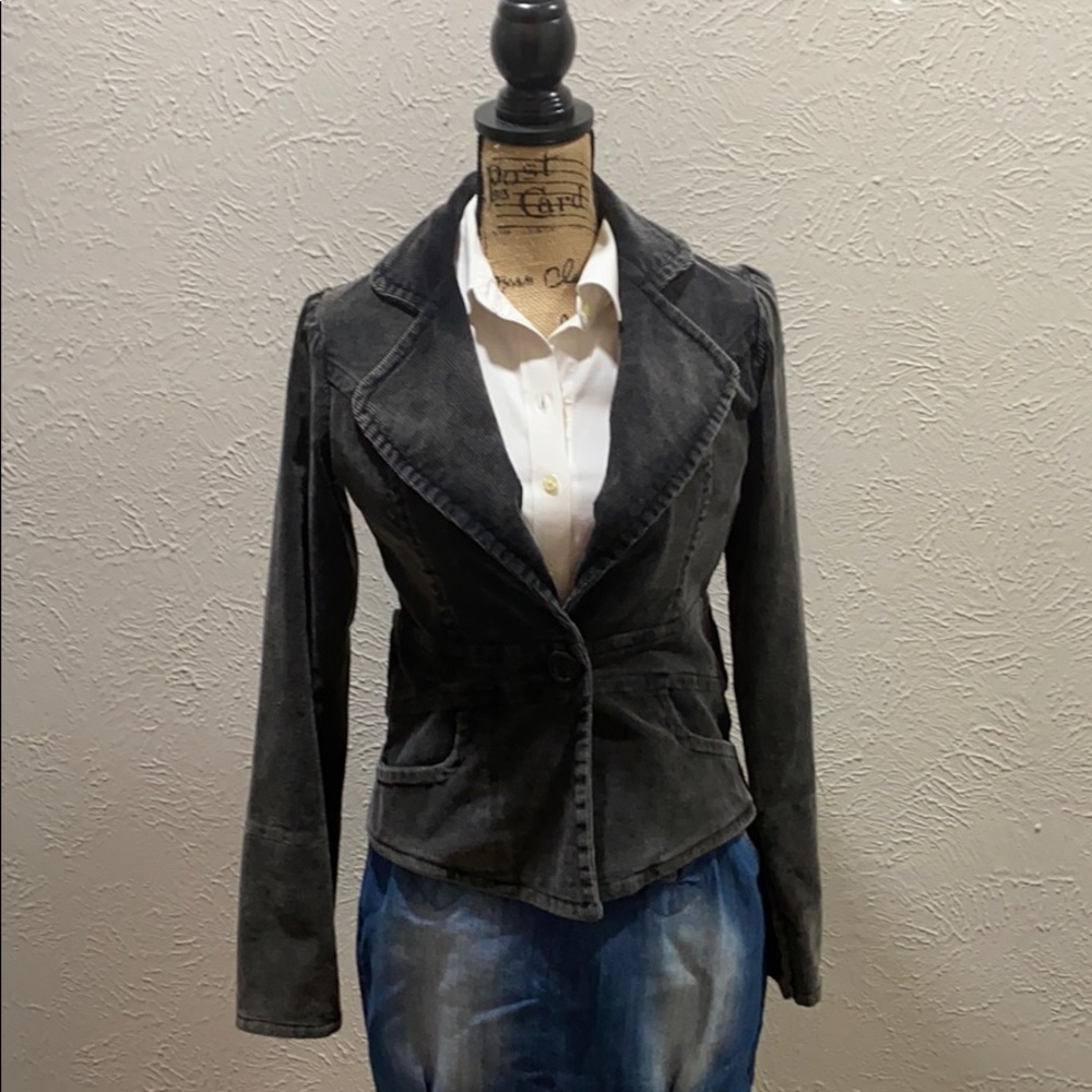 Stetson Gray Corduroy Cotton Jacket Size Small